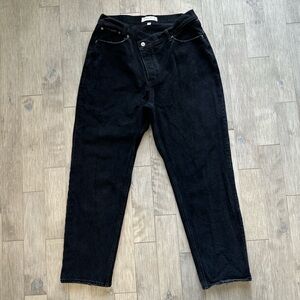 Abercrombie & Fitch The Dad High Rise Curve Love Straight legs 31/12